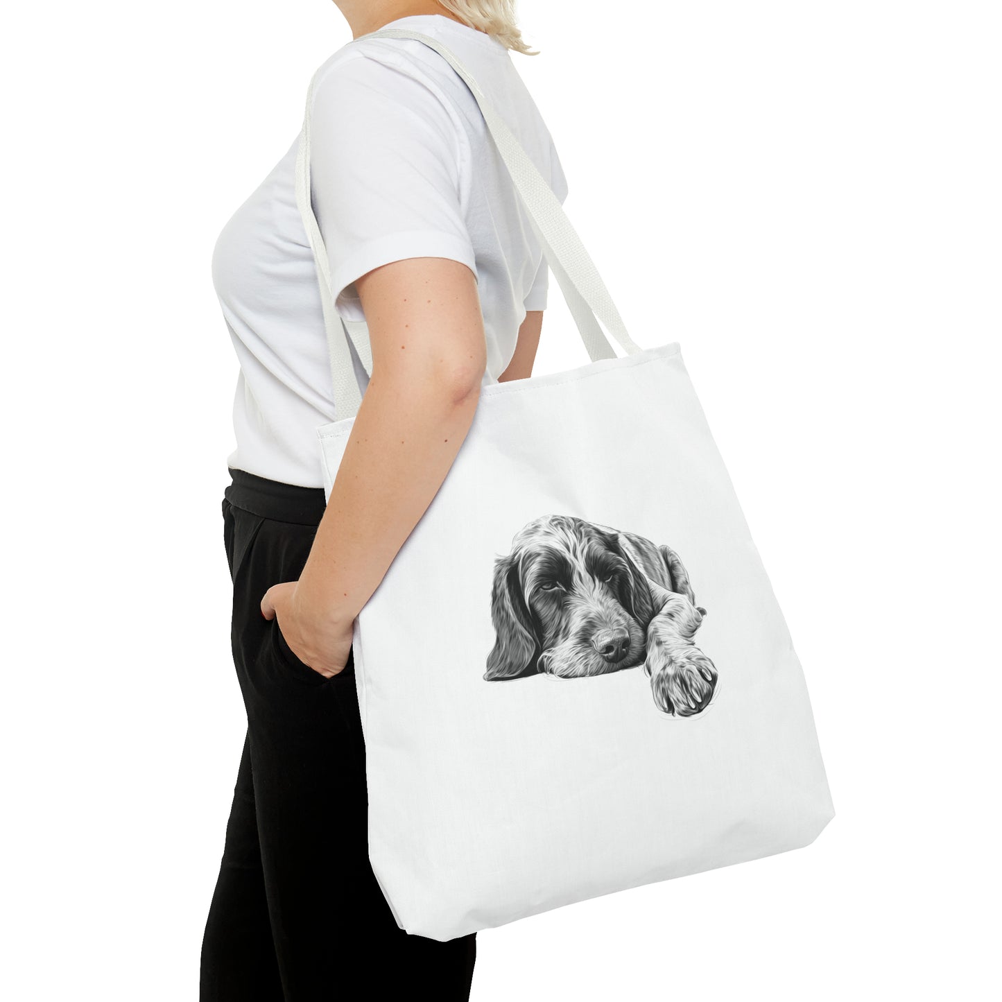 GERMAN WIREHAIRED POINTER Lover Tote Bag (Front & Back Prints)