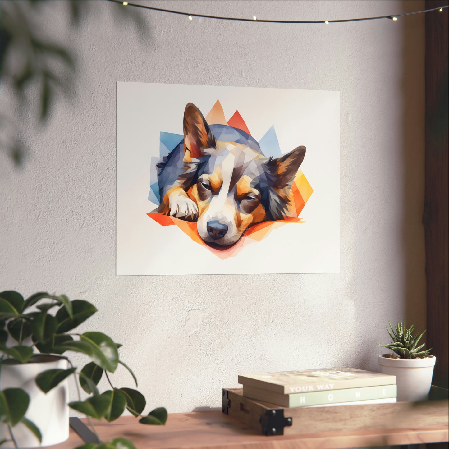 Australian Shepherd Print - Modern Watercolor - Dog Portrait / Poster / Wall Art - Ready to Hang, Versatile and Vibrant on Fine Art Paper