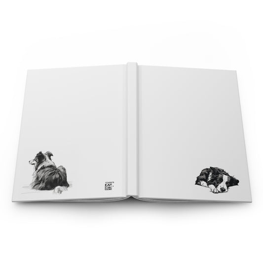 BORDER COLLIE Lover Hardcover Notebook (5.75"x8" lined)