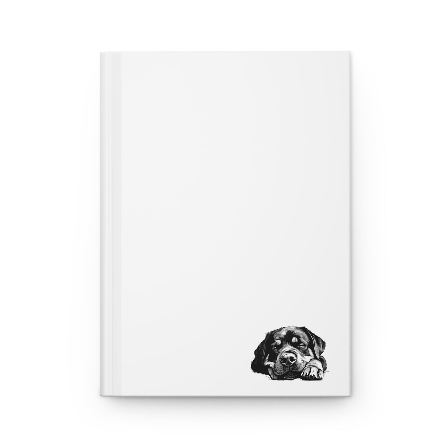 ROTTWEILER Lover Hardcover Notebook (5.75"x8" lined)