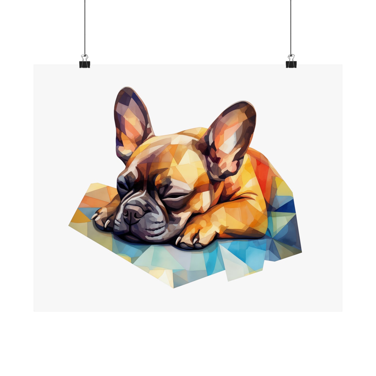 French Bulldog Print - Modern Watercolor - Frenchie Dog Portrait / Poster / Wall Art - Ready to Hang, Versatile and Vibrant on Fine Art Paper