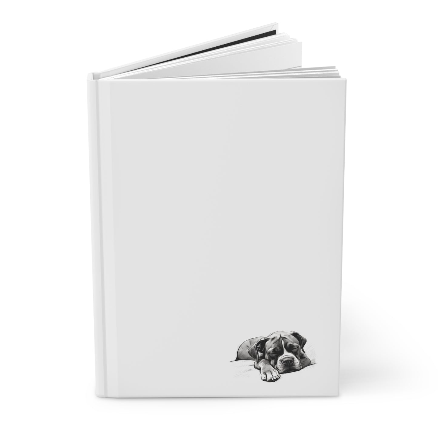 BOXER Lover Hardcover Notebook (5.75"x8" lined)