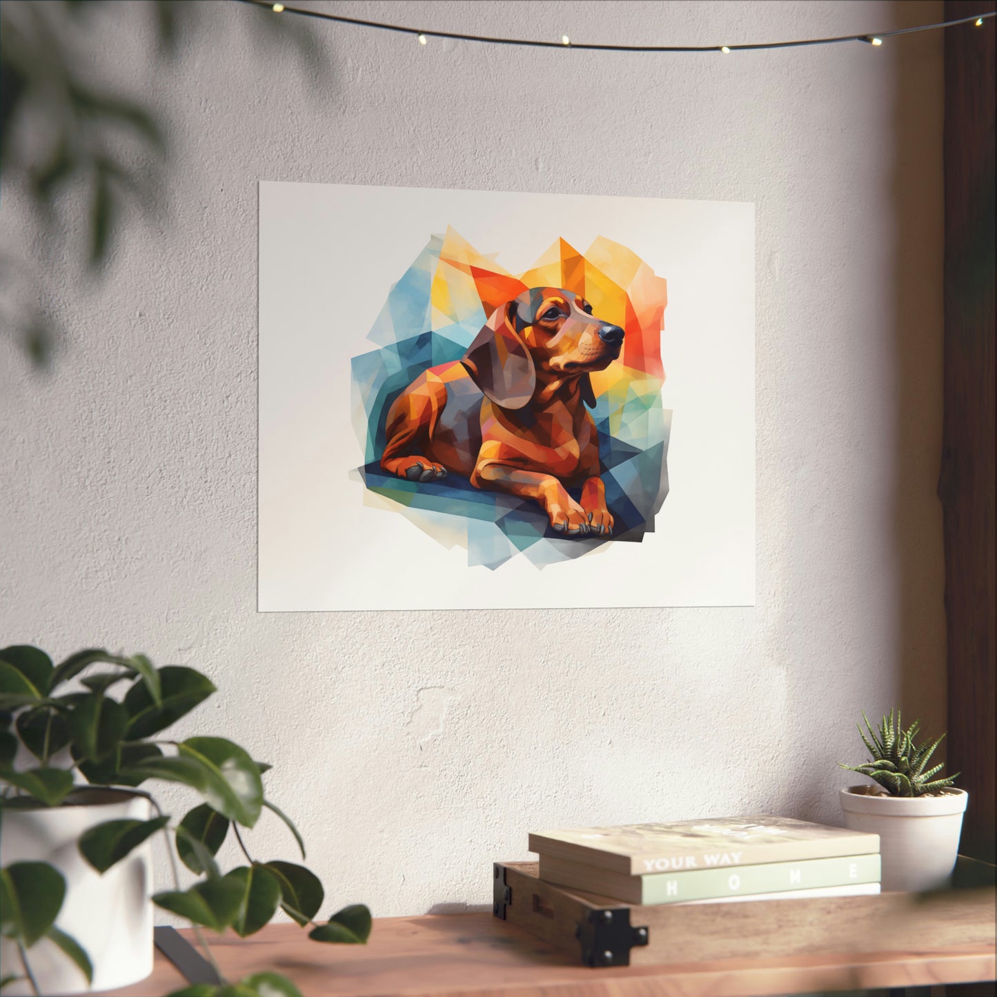 Dachshund Print - Modern Watercolor - Dog Portrait / Poster / Wall Art - Ready to Hang, Versatile and Vibrant on Fine Art Paper