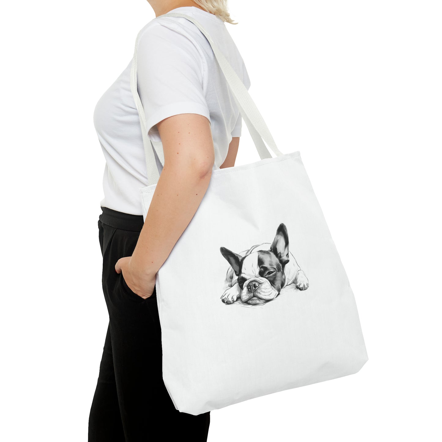 BOSTON TERRIER Lover Everday Tote (Front & Back Prints)