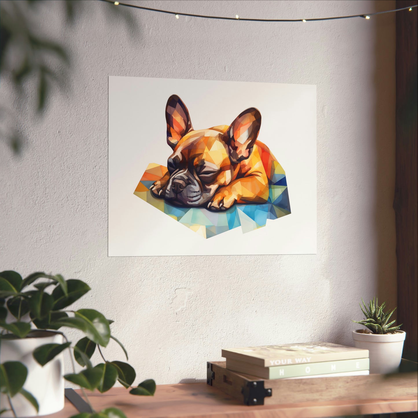 French Bulldog Print - Modern Watercolor - Frenchie Dog Portrait / Poster / Wall Art - Ready to Hang, Versatile and Vibrant on Fine Art Paper