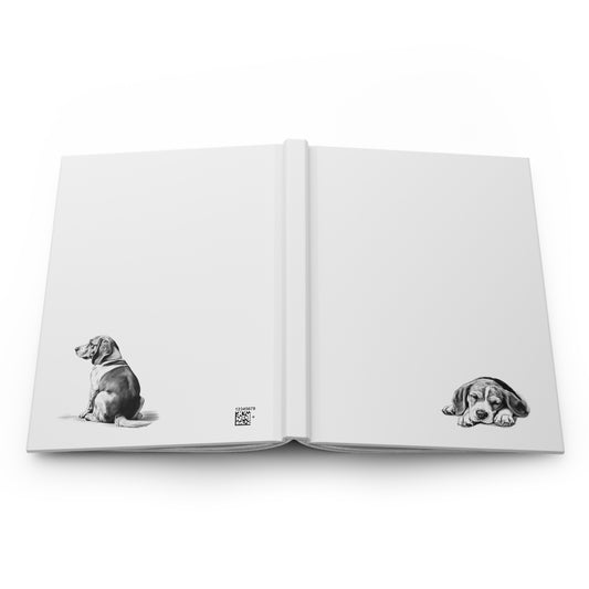 BEAGLE Lover Hardcover Notebook (5.75"x8" lined)