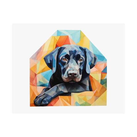 Black Lab Print - Modern Watercolor - Dog Portrait / Poster / Wall Art - Ready to Hang, Versatile and Vibrant on Fine Art Paper