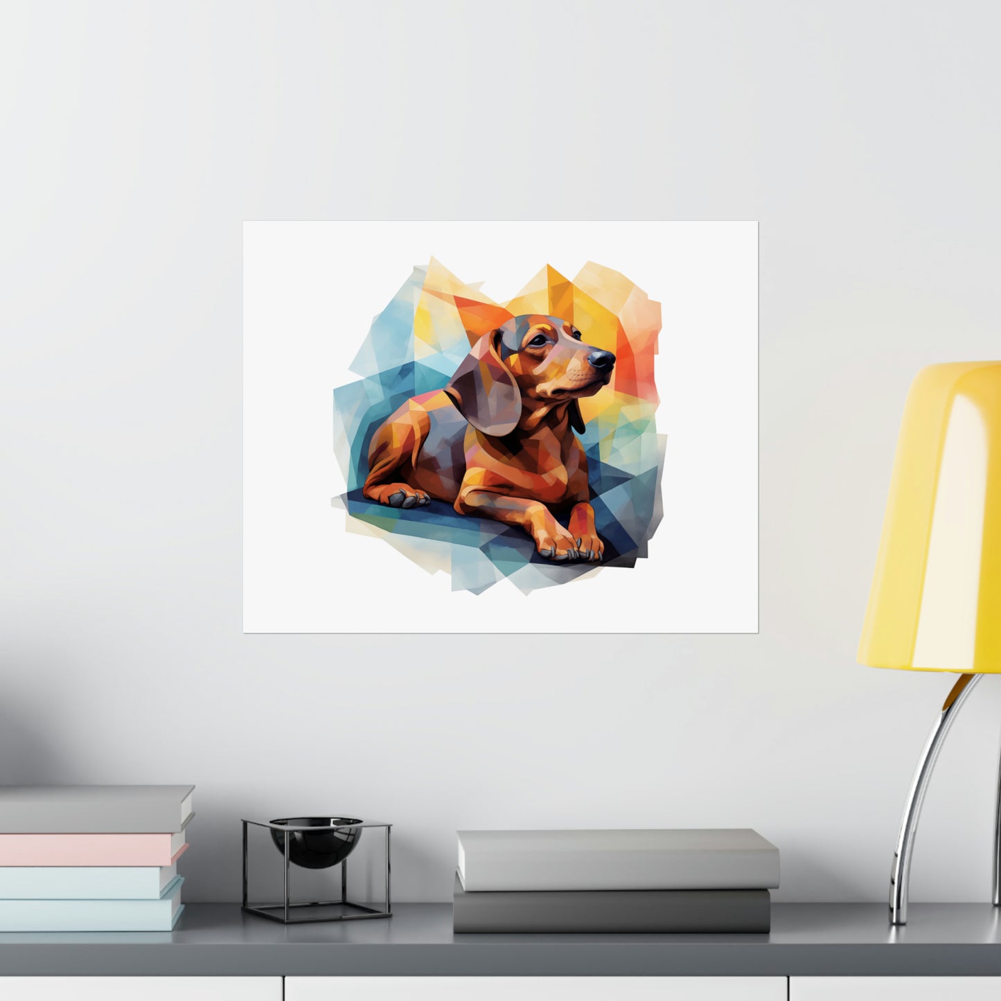 Dachshund Print - Modern Watercolor - Dog Portrait / Poster / Wall Art - Ready to Hang, Versatile and Vibrant on Fine Art Paper