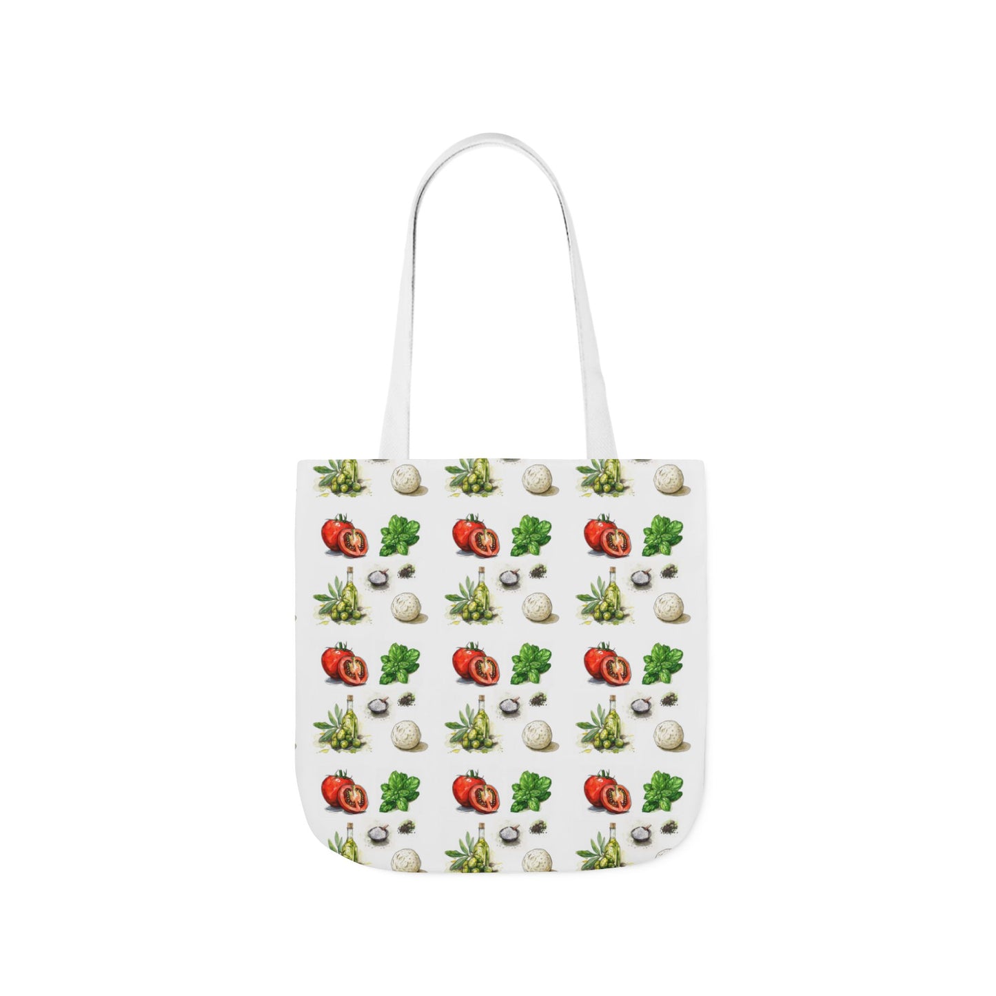 Cute Caprece Salad Canvas Tote Bag - Everyday Use - Perfect for Foodies, Cooks, Friends