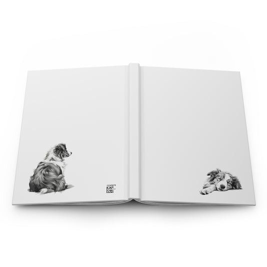 AUSTRALIAN SHEPHERD Lover Hardcover Notebook (5.75"x8" lined)
