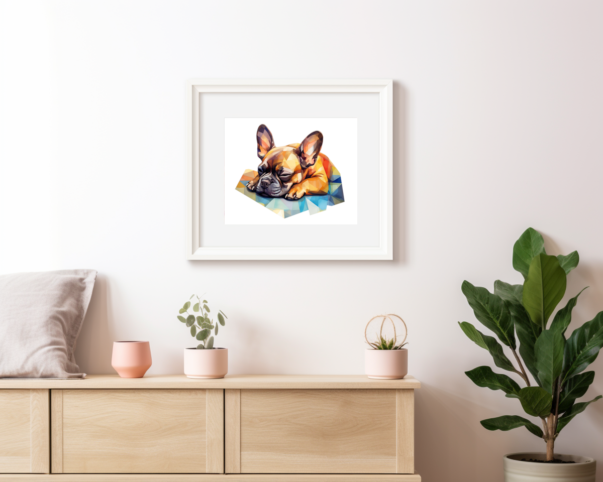 French Bulldog Print - Modern Watercolor - Frenchie Dog Portrait / Poster / Wall Art - Ready to Hang, Versatile and Vibrant on Fine Art Paper