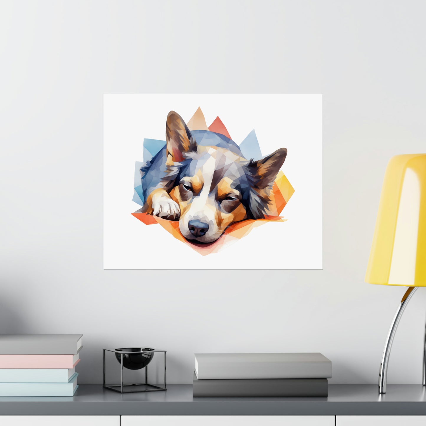 Australian Shepherd Print - Modern Watercolor - Dog Portrait / Poster / Wall Art - Ready to Hang, Versatile and Vibrant on Fine Art Paper