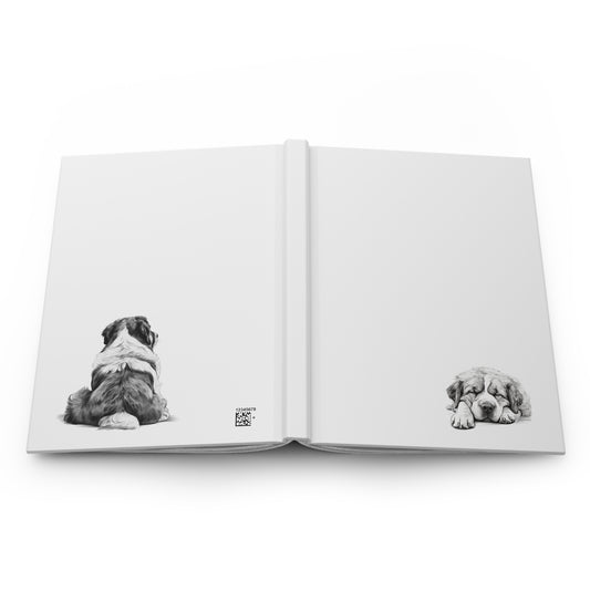 SAINT BERNARD Lover Hardcover Notebook (5.75"x8" lined)