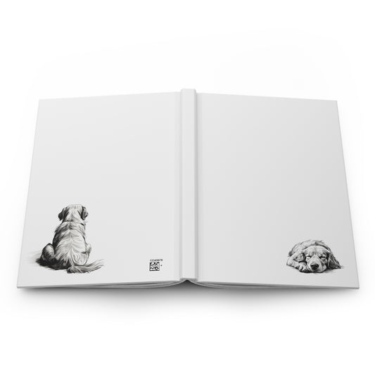 GOLDEN RETRIEVER Lover Hardcover Notebook (5.75"x8" lined)