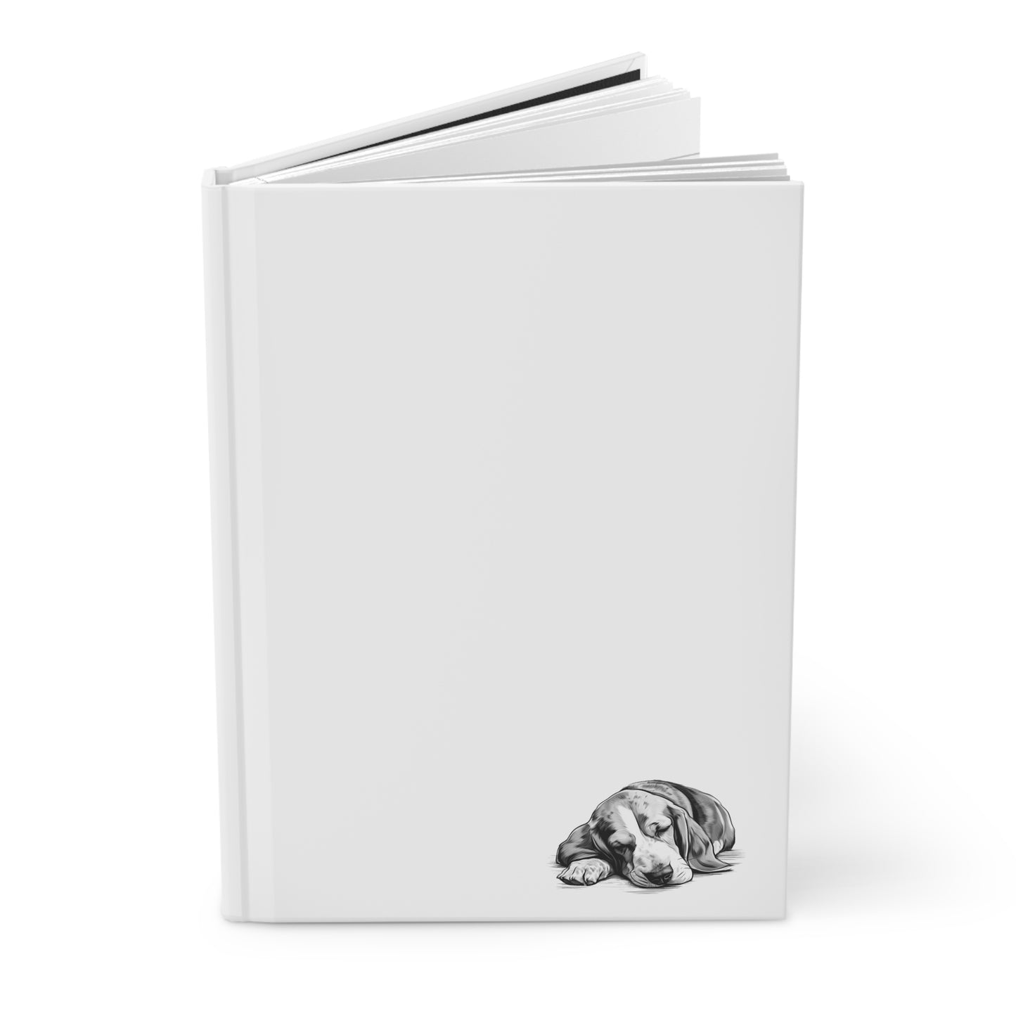 BASSET HOUND Lover Hardcover Notebook (150 lined pages)