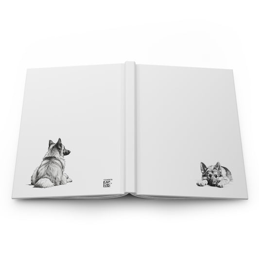 GERMAN SHEPHERD Lover Hardcover Notebook (5.75"x8" lined)