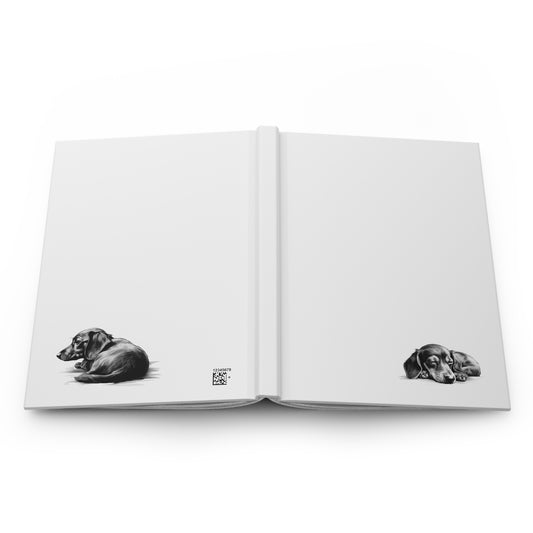 DACHSHUND Lover Hardcover Notebook (5.75"x8" lined)