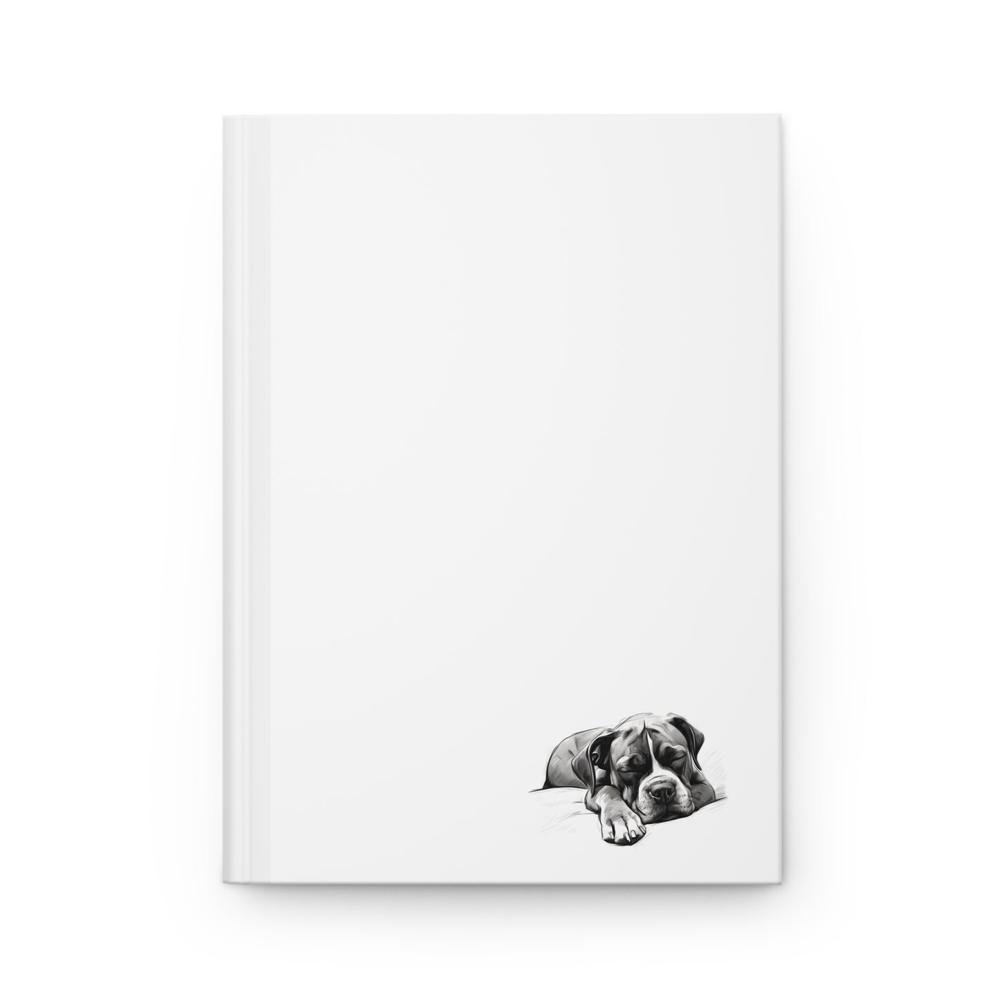 BOXER Lover Hardcover Notebook (5.75"x8" lined)