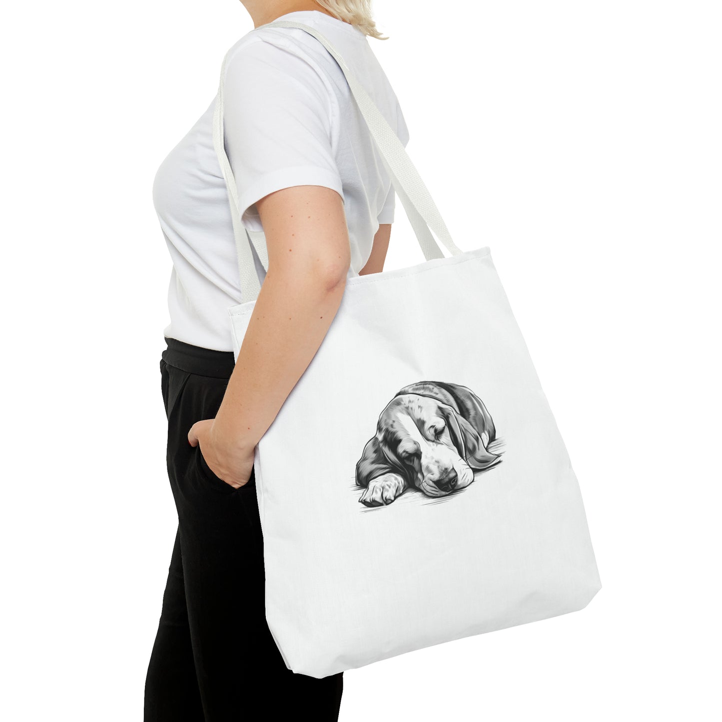 BASSET HOUND Lover Tote Bag (Front & Back Art)