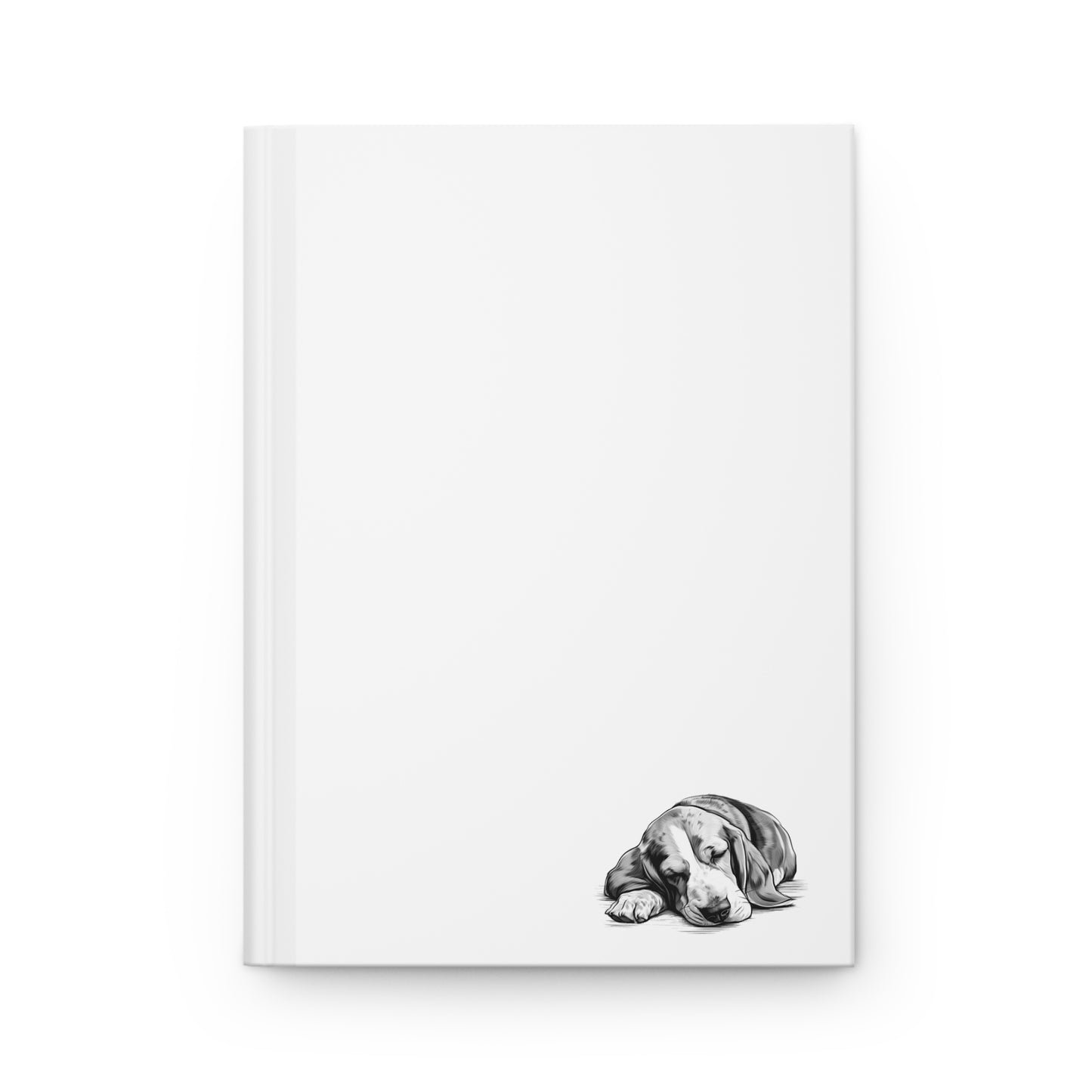 BASSET HOUND Lover Hardcover Notebook (150 lined pages)