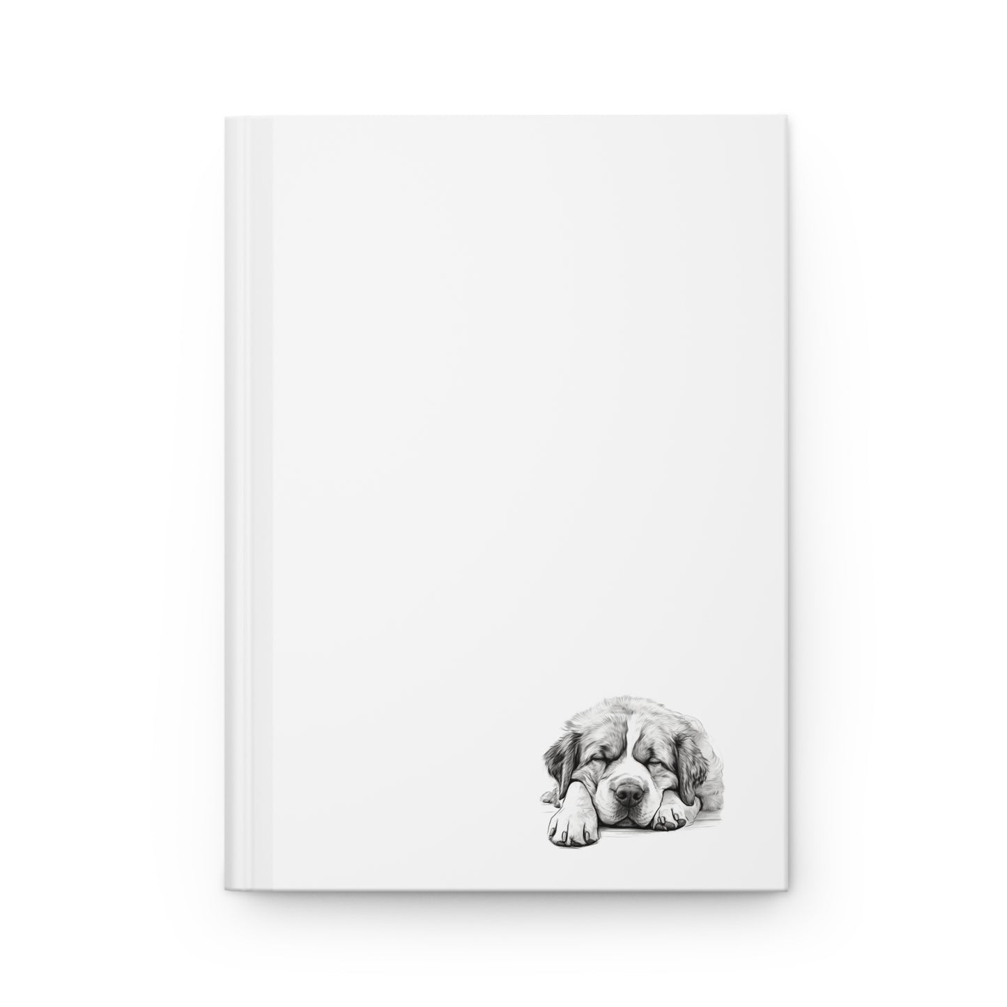 SAINT BERNARD Lover Hardcover Notebook (5.75"x8" lined)