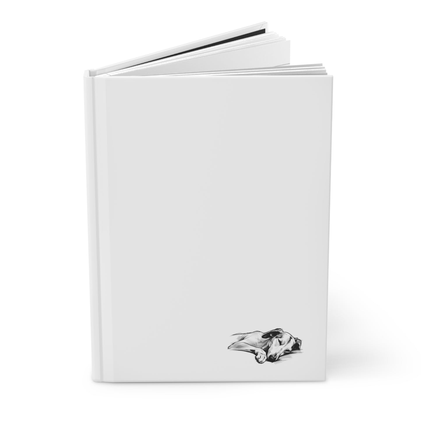 GREYHOUND Lover Hardcover Notebook (5.75"x8" lined)