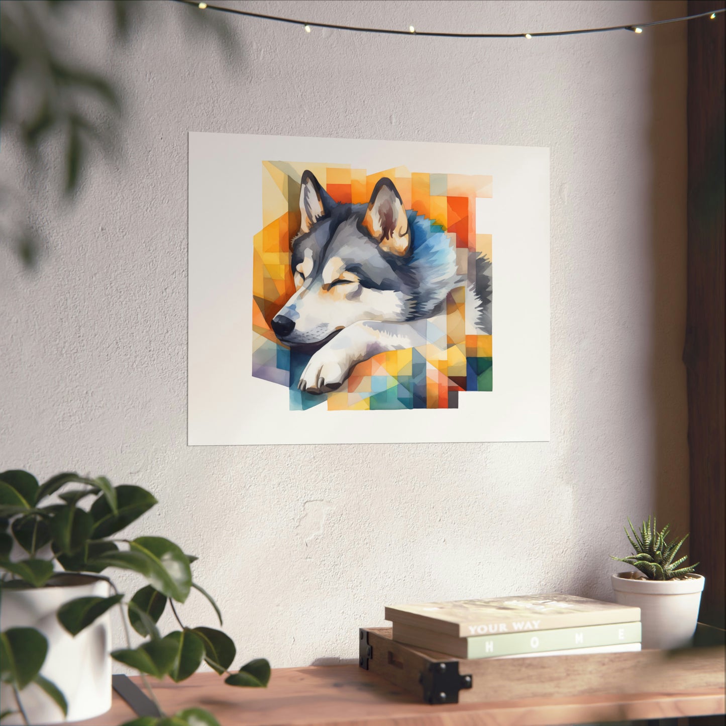 Husky Print - Modern Watercolor - Dog Portrait / Poster / Wall Art - Ready to Hang, Versatile and Vibrant on Fine Art Paper