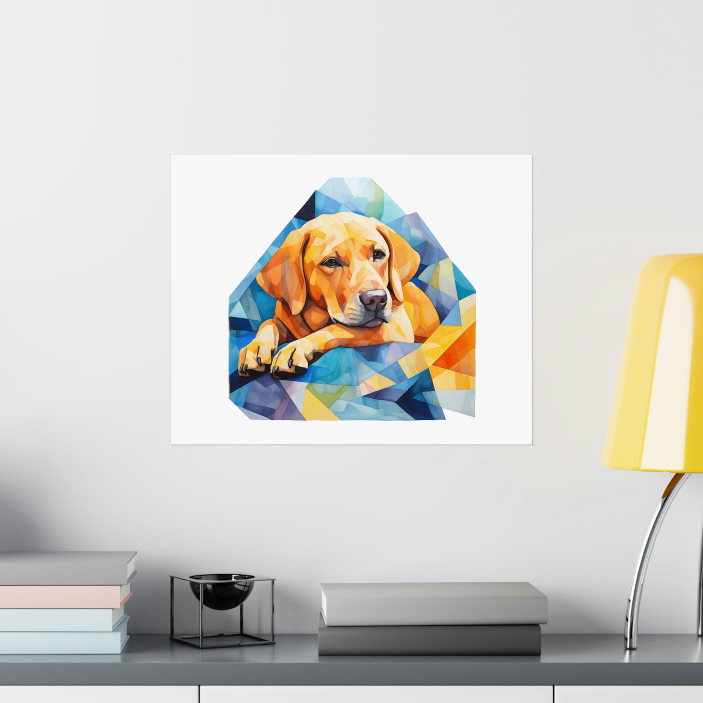 Yellow Labrador Print - Modern Watercolor - Dog Portrait / Poster / Wall Art - Ready to Hang, Versatile and Vibrant on Fine Art Paper