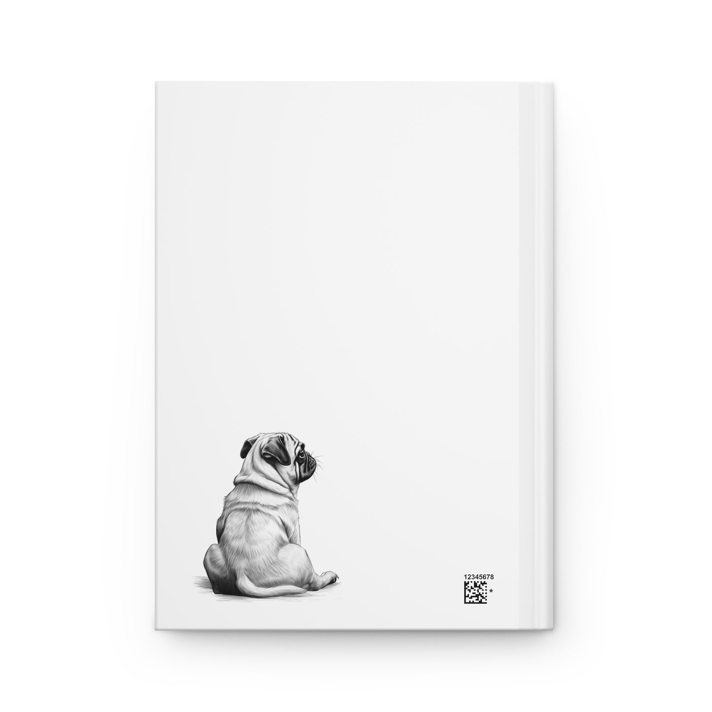 PUG Lover Hardcover Notebook (5.75"x8" lined)