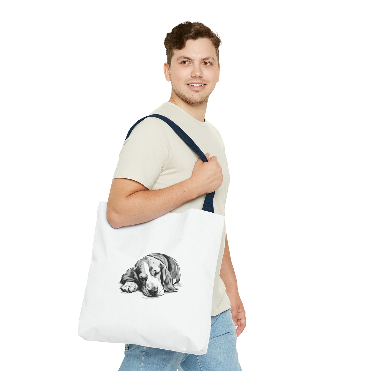 BASSET HOUND Lover Tote Bag (Front & Back Art)