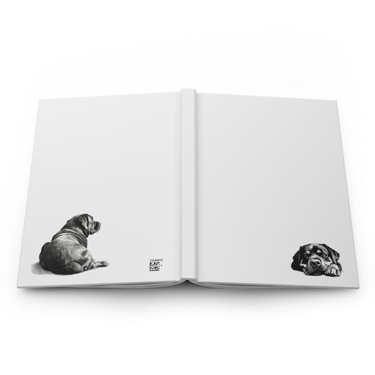 ROTTWEILER Lover Hardcover Notebook (5.75"x8" lined)