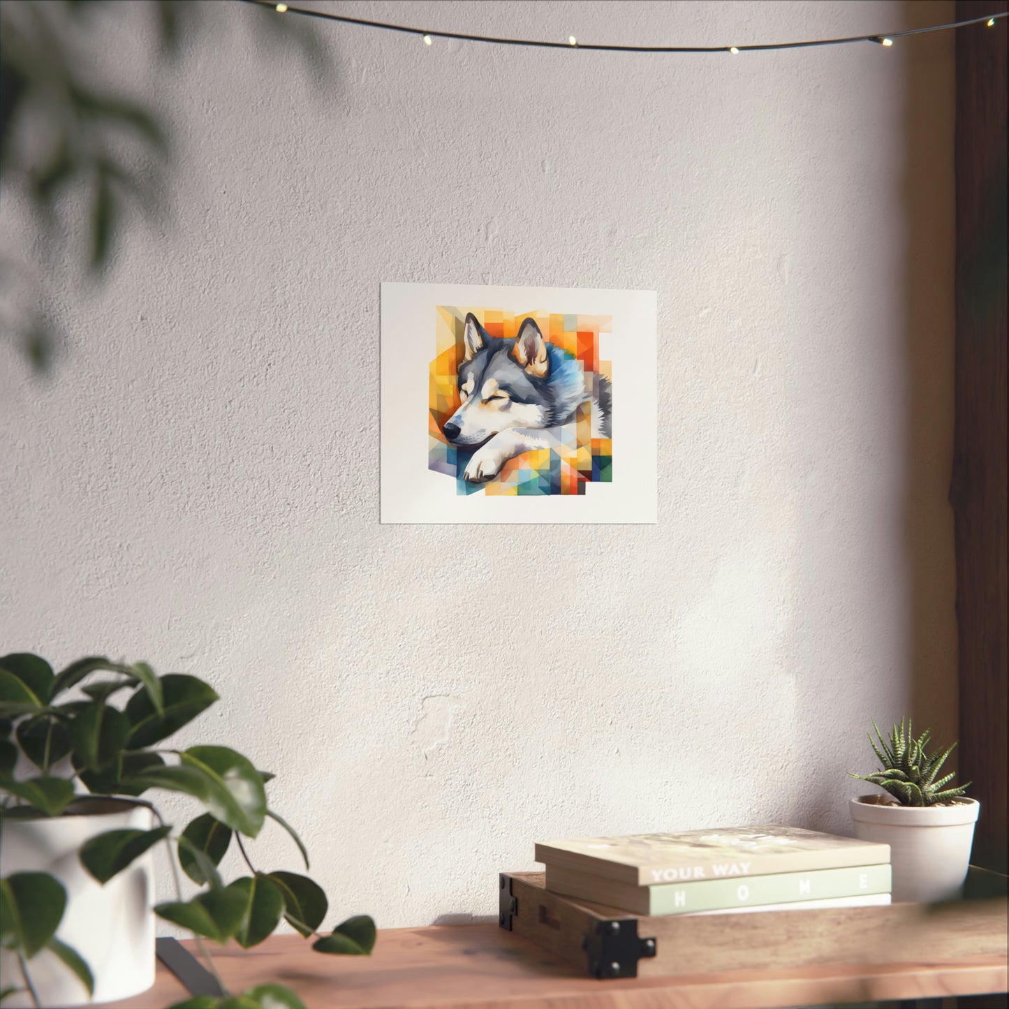 Husky Print - Modern Watercolor - Dog Portrait / Poster / Wall Art - Ready to Hang, Versatile and Vibrant on Fine Art Paper