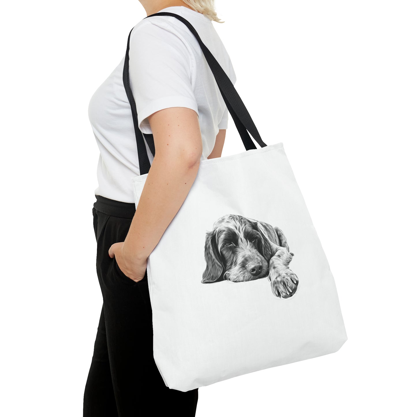 GERMAN WIREHAIRED POINTER Lover Tote Bag (Front & Back Prints)