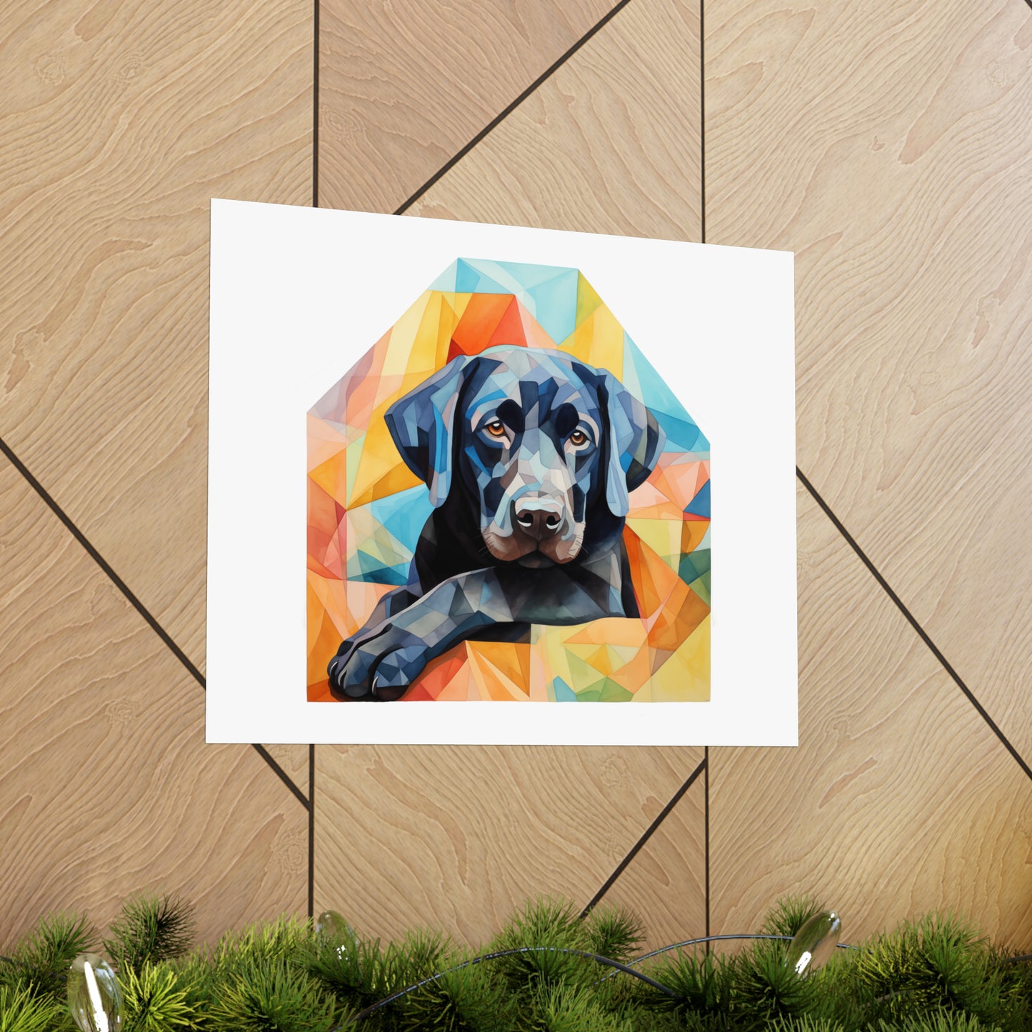 Black Lab Print - Modern Watercolor - Dog Portrait / Poster / Wall Art - Ready to Hang, Versatile and Vibrant on Fine Art Paper