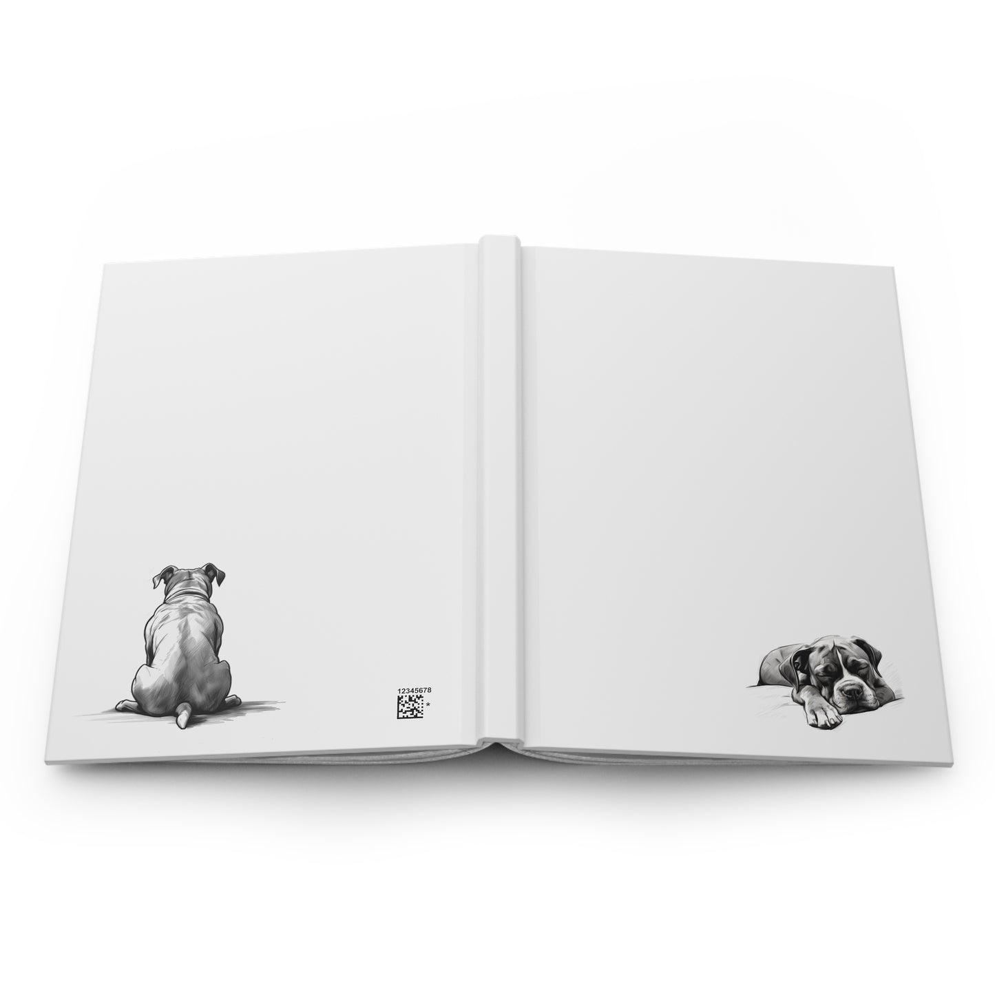 BOXER Lover Hardcover Notebook (5.75"x8" lined)