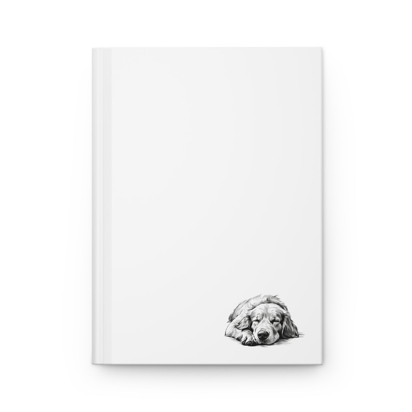 GOLDEN RETRIEVER Lover Hardcover Notebook (5.75"x8" lined)