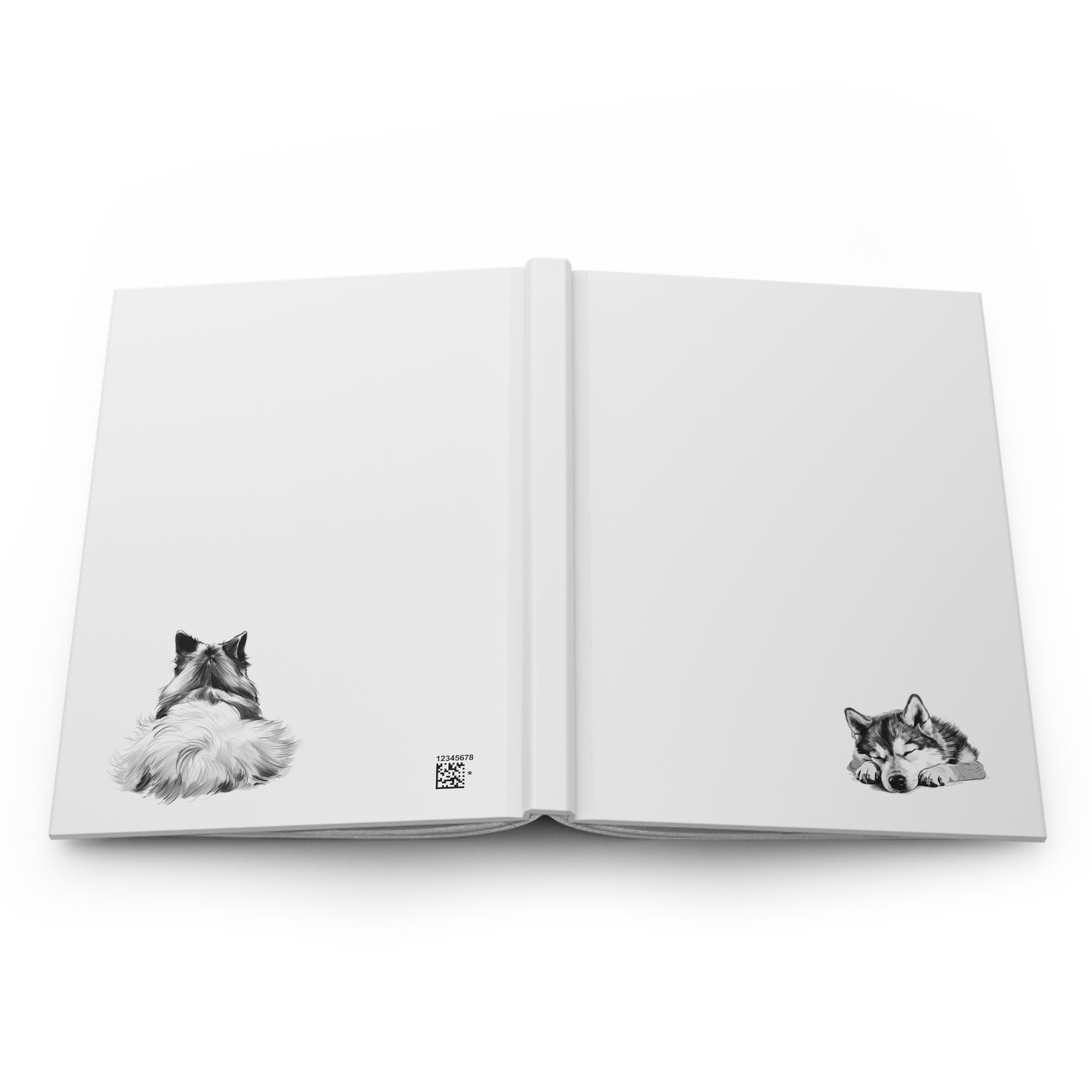 HUSKY Lover Hardcover Notebook (5.75"x8" lined)