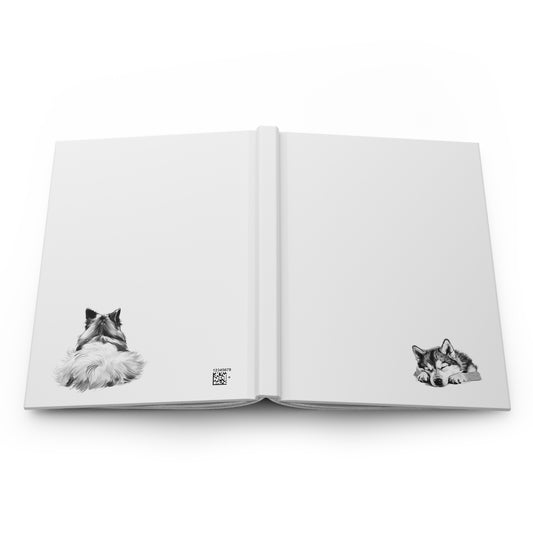 HUSKY Lover Hardcover Notebook (5.75"x8" lined)