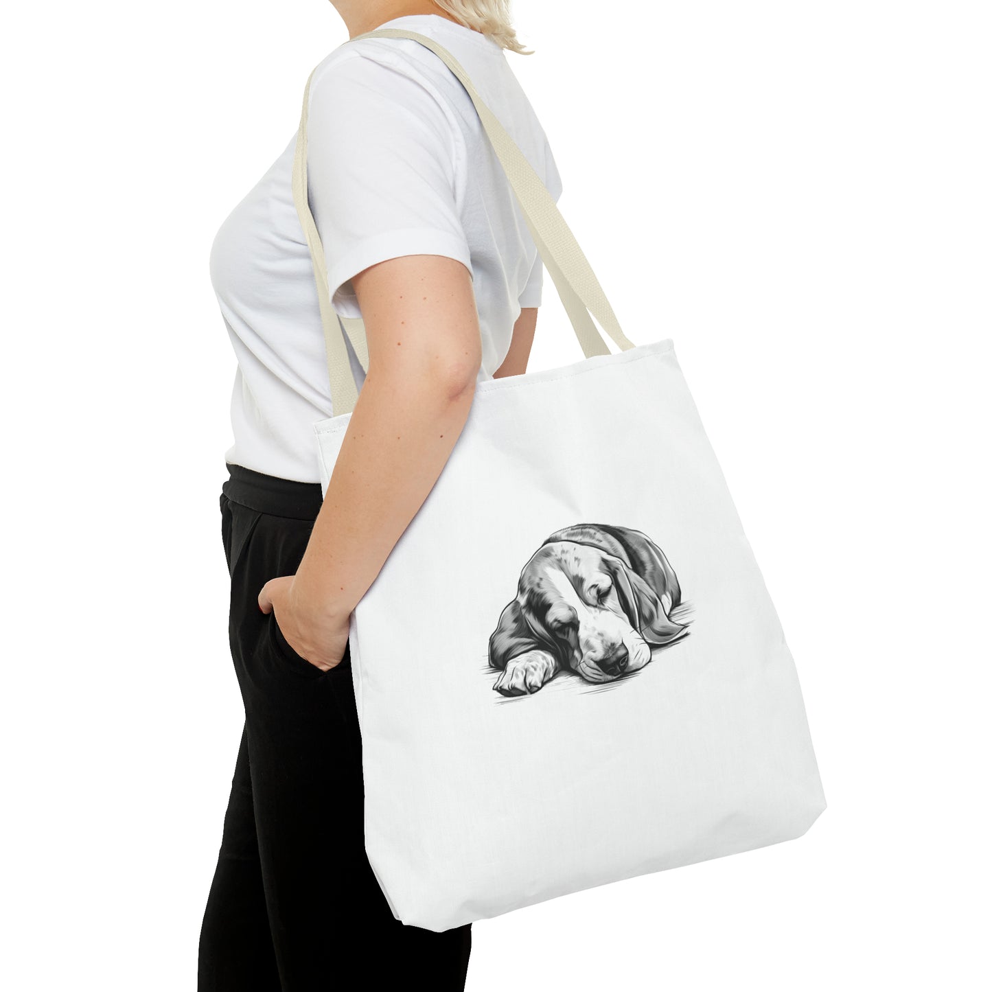 BASSET HOUND Lover Tote Bag (Front & Back Art)