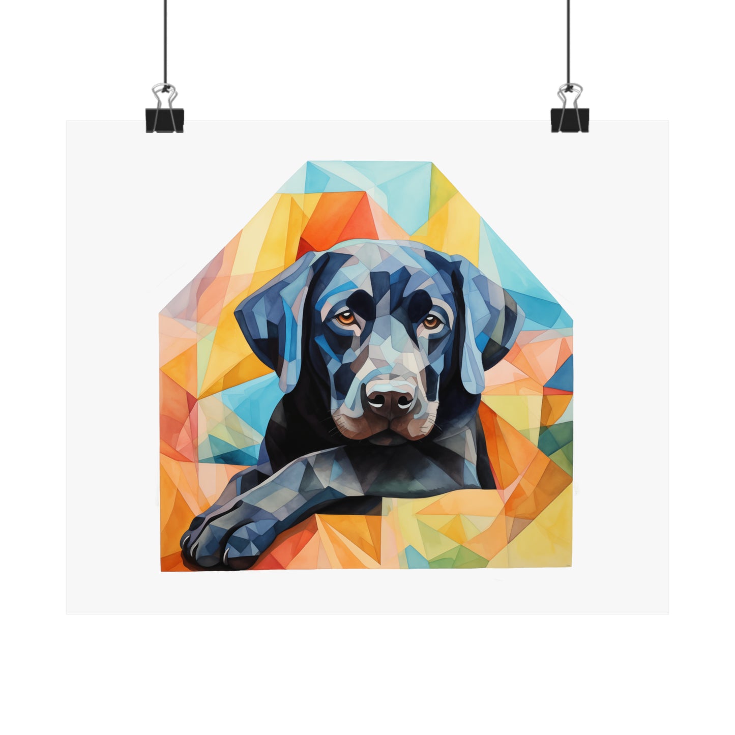 Black Lab Print - Modern Watercolor - Dog Portrait / Poster / Wall Art - Ready to Hang, Versatile and Vibrant on Fine Art Paper