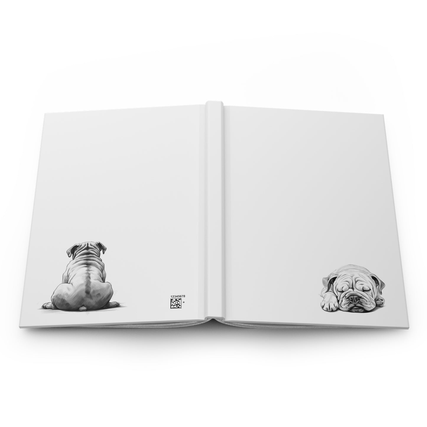 BULLDOG Lover Hardcover Notebook (5.75"x8" lined)