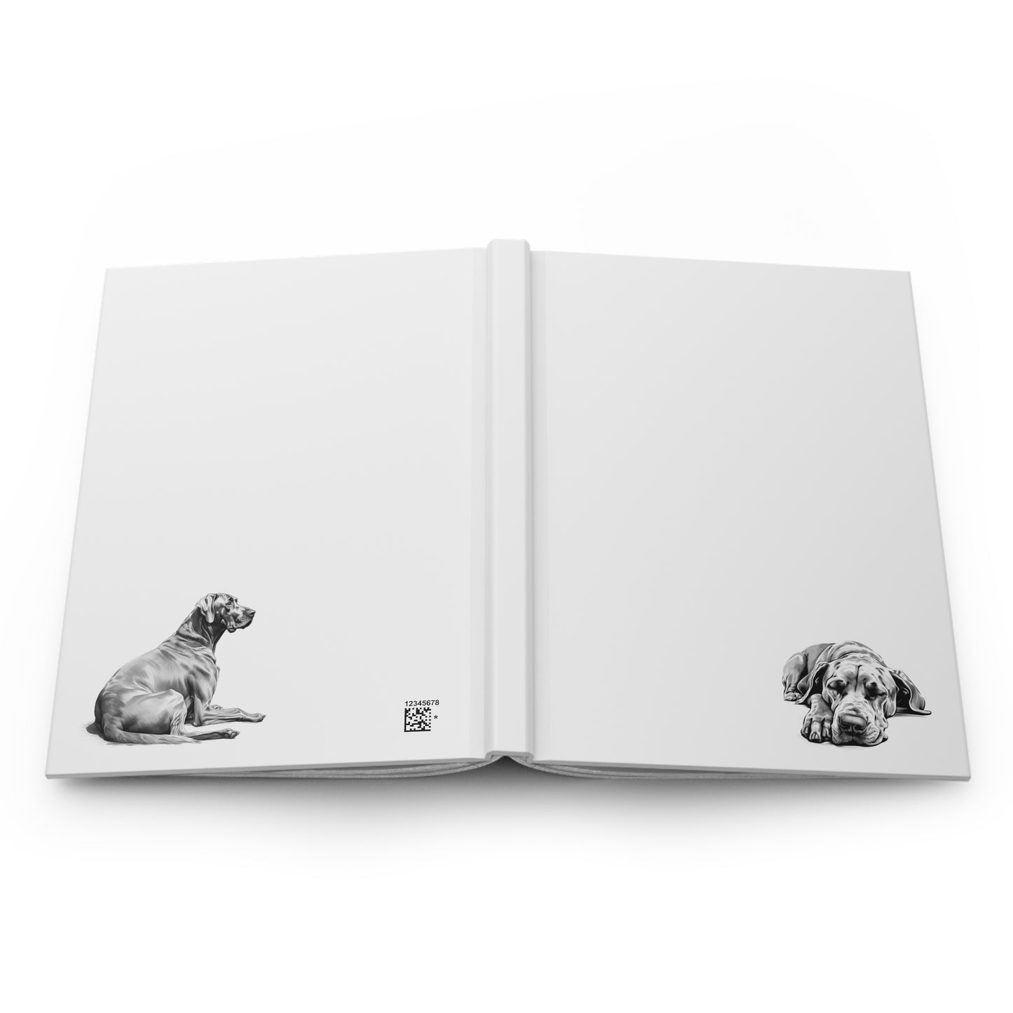 GREAT DANE Lover Hardcover Notebook (150 lined pages)