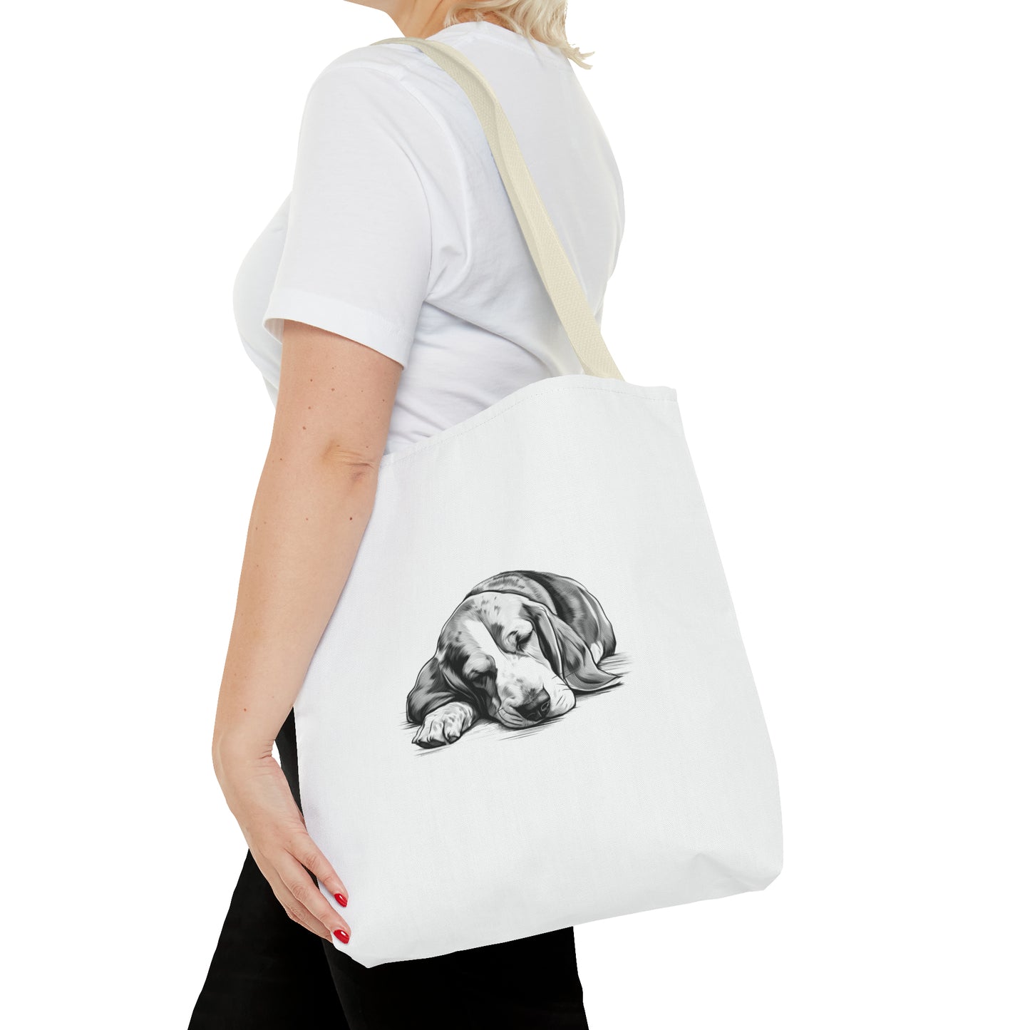 BASSET HOUND Lover Tote Bag (Front & Back Art)