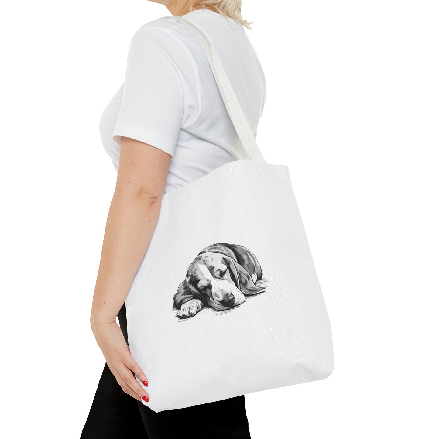 BASSET HOUND Lover Tote Bag (Front & Back Art)