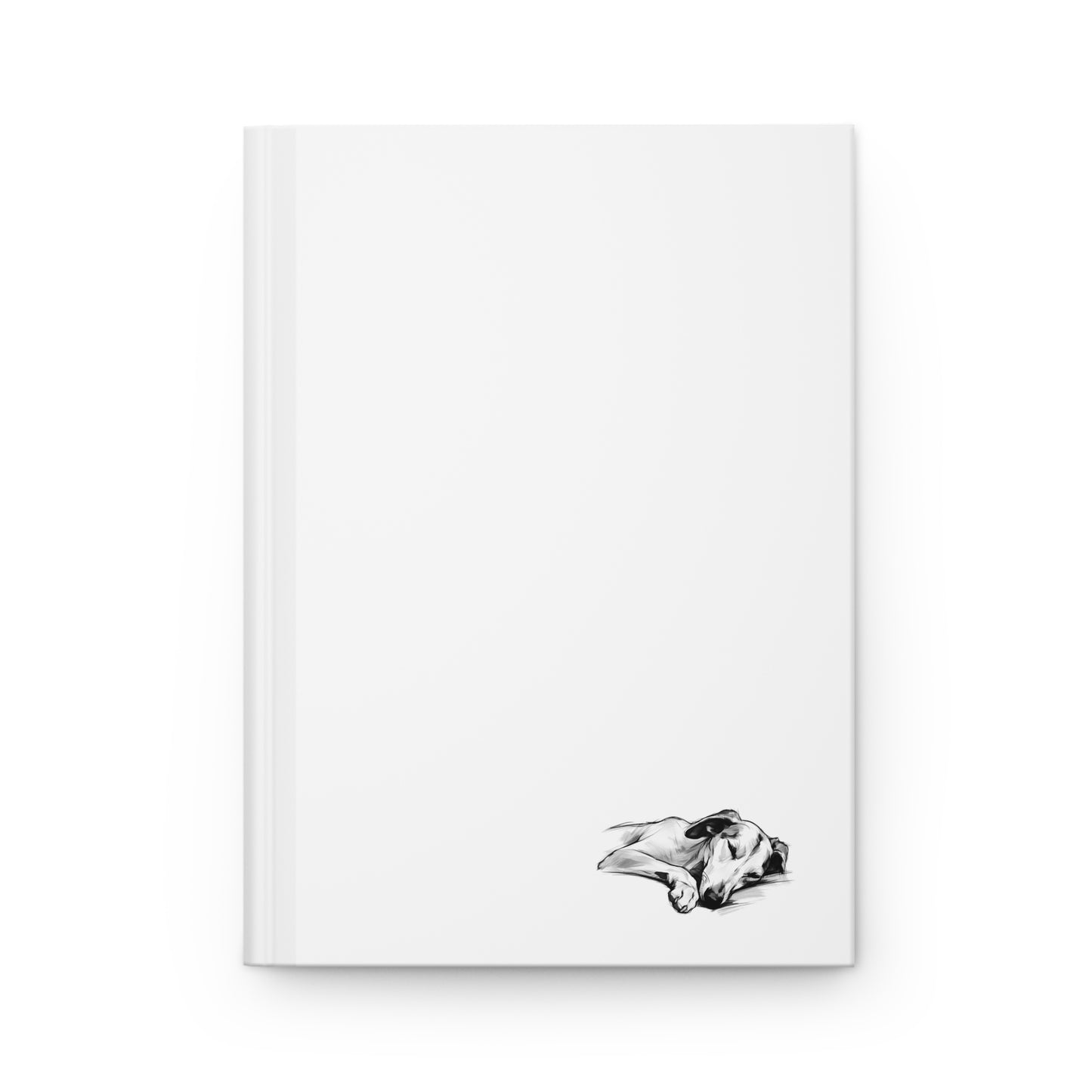 GREYHOUND Lover Hardcover Notebook (5.75"x8" lined)