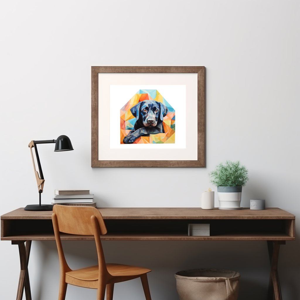 Black Lab Print - Modern Watercolor - Dog Portrait / Poster / Wall Art - Ready to Hang, Versatile and Vibrant on Fine Art Paper